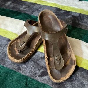 Birkenstock Brown Thong Sandals Size 8.5